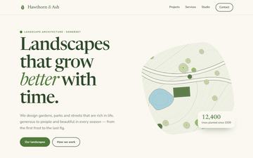Arbor — Organic — leaf green, soft serif