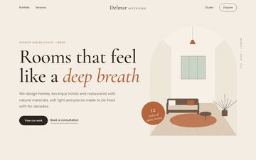 Atelier Lin — Warm editorial — linen, clay, high-contrast serif