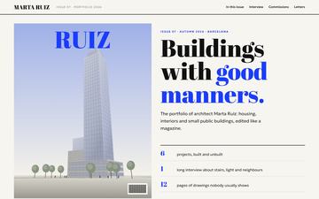 Folio — Magazine portfolio — editorial grid