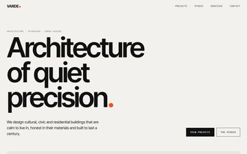 Monolith — Swiss minimal — black/white, signal orange, big grotesk type