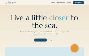 Terrace — Coastal villas — sea blue, sand