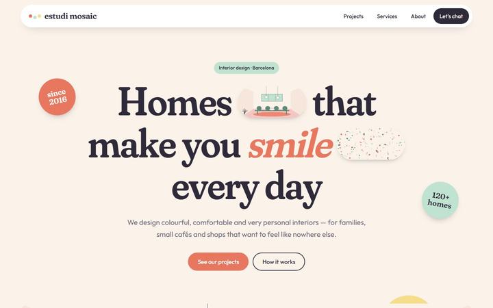 Terrazzo template — home page